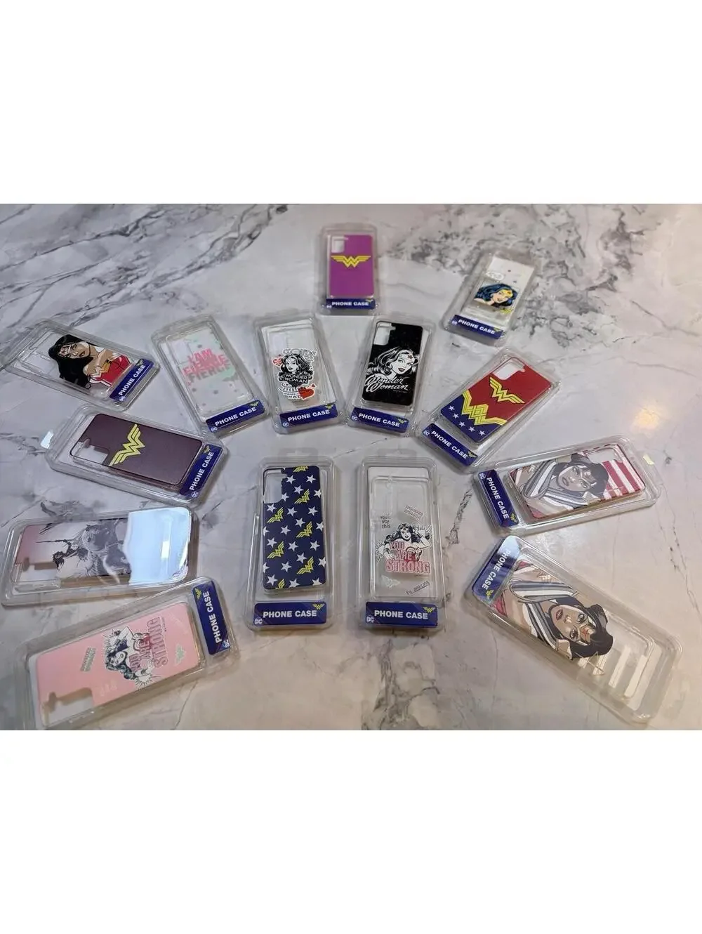 Lot of 34 DC Phone Cases Wonder Woman Superman Justice League New Galaxy